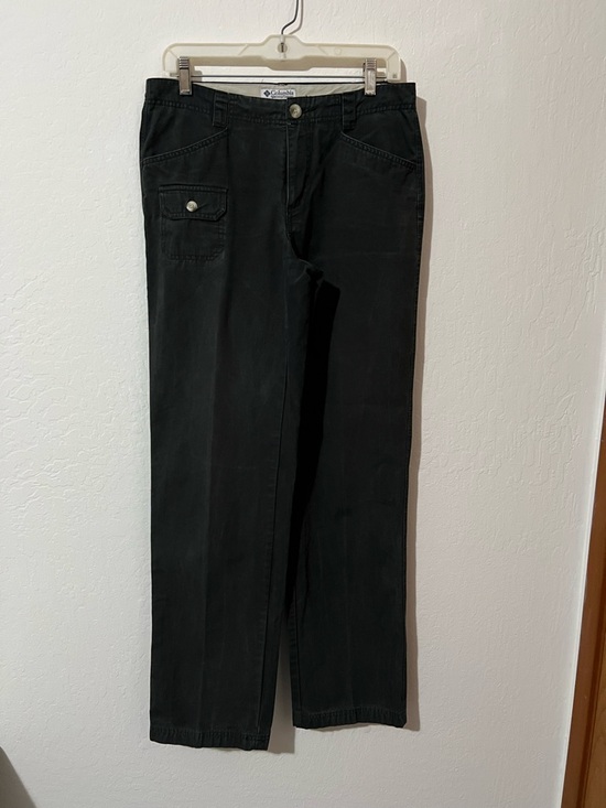 Columbia Pants - Columbia Charcoal Casual Cargo Hiking Pants with Buttoned Pocket